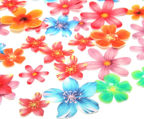320Pcs Edible Flower Wafer Paper Cake Toppers Cupcake Topper Decoration...