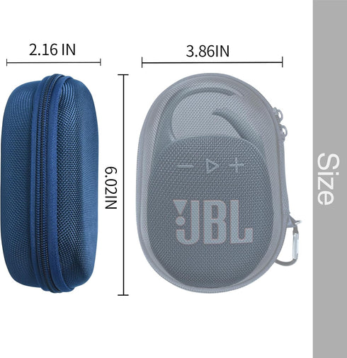 Case for JBL Clip 5 Portable Bluetooth Speaker, Cover for JBL Clip 5 Speaker, Waterproof and Dustproof Feature, for home, outdoor and travel(Blue)...