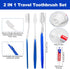 20pcs Disposable Toothbrushes with Toothpaste (5 Colors)...