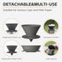 Collapsible Pour Over Coffee Dripper, Reusable Silicone Pour Over Coffee Maker For Camping, Travel&Home, Portable Single Clever Coffee Dripper Wit...