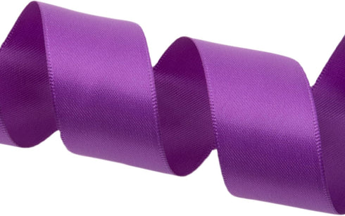 1 Inch Double Face Satin Ribbon Purple Ribbon for Gift Wrapping Hair Bows Making Chair Sash Valentine's Day Wedding Birthday Party Invitation Deco...