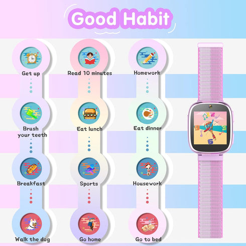 Kids Games Smart Watch for Boys & Girls - 15 Games, 8 Audio Stories Camera, Music Player, Video, Pedometer Alarm, Flashlight Educational Birthday ...
