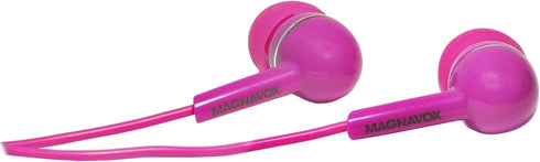 Magnavox MHP4850-PK Ear Buds in Pink | Available in Black, Blue, Pink, Purple, & White | Ear Buds Wired | Extra Value Comfort Stereo Earbuds Wired...