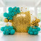 Teal Balloon Garland Kit with Gold Butterflies – Turquoise, Blue and Green, White & Gold Balloons in 18", 12", 5" Sizes – for Graduation, Baby Sho...