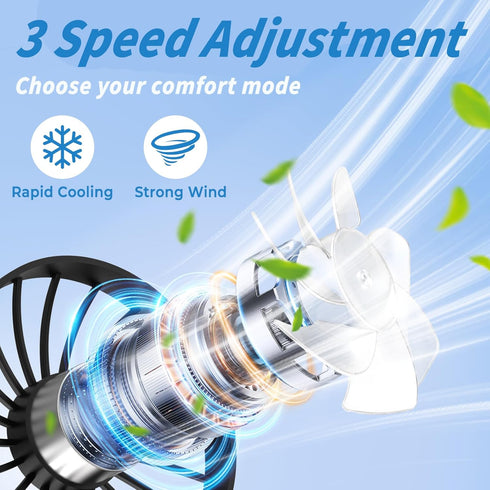 Neck Fan Portable Rechargeable: Personal Cooling Wearable Fan Around your Neck that Blow Cold Air for Men Women - Usb Should Fan Battery Operated ...