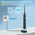 Bear Sonic Electric Toothbrush for Adults, Rechargeable Toothbrush with 5 Mode, 6 Brush Heads & Travel Case, One Charge for 60 Days, Smart Timers ...