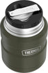 THERMOS Stainless King Vacuum-Insulated Food Jar with Spoon, 16 Ounce, Army Green...