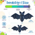 SodaPup Vampire Bat – Durable Dog Chew Toy Made in USA from Non-Toxic, Pet Safe, Food Safe Nylon Material for Mental Stimulation, Clean Teeth, Fre...