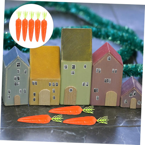 Mini Carrots for Crafts 25pcs, Landscape Mini Carrots Simulation Carrots Fake Carrot Artificial Vegetable Carrots Fake Carrots Easter Decorations ...