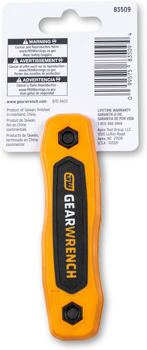 GEARWRENCH 9 Piece SAE Folding Hex Key Set - 83509...
