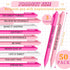 50 Pcs Gel Ink Pens Motivational Pen for Coworkers Inspirational Quote Pen Retractable Rolling Ball Smooth Writing for School Supplies Office Home...