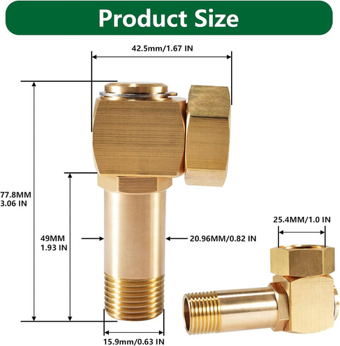Hose Reel Replacement Parts, Garden Hose Adapter, Swivel Hose Reel Cart Connector, 4000 Brass Replacement Part Swivel Fittings...