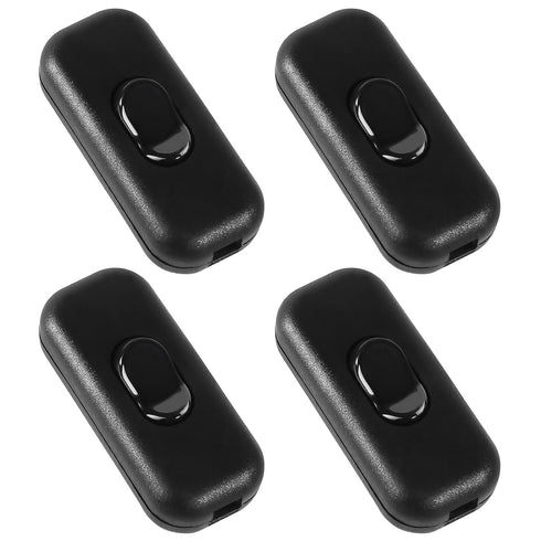 4PCS Inline Cord Switch On/Off for Appliance or Bedroom Table Lamp Desk, Black...