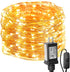Lighting EVER Plug in Fairy Lights with Switch 66 ft 200 LED String Lights, Warm White Copper Wire Lights Waterproof Indoor Outdoor Decorative Fai...