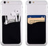 Cell Phone Card Holder for Back of Phone Case. Silicone Stick On Pocket Wallet for iPhone, Android & Other Flat Surfaces, Great for Credit Cards, ...