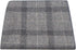 King & Priory Light Grey & Dark Grey Check Pocket Square, Tweed, Tartan, Plaid...