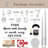 VANGOLD Large Wall Clocks for Living Room Decor, DIY Wall Clock Modern 3D Wall Clock with Mirror Numbers Stickers for Home Office Decorations Ideas (Black)