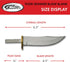 SZCO Supplies Tiger Skinner Blade Blank Knife, brass,6.5 inch...