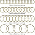 70pcs Round Earring Circle Earrings Beading Hoop Earring Finding Round Beading Hoop Earrings Bulk Earrings Pendant for DIY Craft,Earring Necklace,...