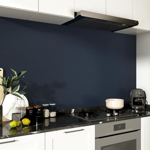 Thicken Peel and Stick Countertops Wood Contact Paper for Cabinets and Drawers Navy Blue Peel and Stick Wallpaper Self Adhesive Faux Wood Grain Co...