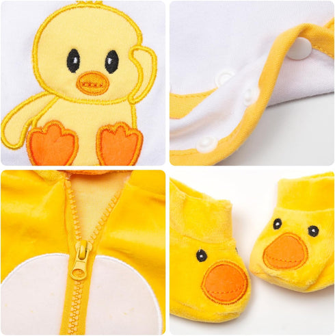 Reborn Baby Doll Clothes Yellow Duck Outfits for 16-18 Inch Baby Doll,17 Inch Reborn Newborn Baby Doll Clothes Accessories Girl & Boy...