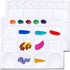 DUGATO Paint Tray Palettes 2pcs, Plastic Palettes 10x13 inches, 20-Well Mixing Tray for Mixing and Separating Colors, for Oil Watercolors & Acryli...