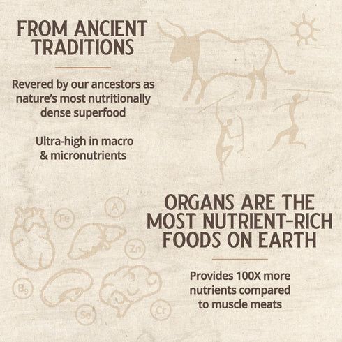 Grass Fed Bovine Organ Complex: Liver, Spleen, Kidney, Heart, Pancreas (600 Mg per organ per capsule), 3000 Mg per serving (30 Servings)...