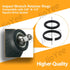 Contains 20 1/2" 3/8' Set Impact Wrench Retainer Rings Wrench Socket Clip with O-Rings Replacement for Electric Wrench/Pneumatic Wrench Square Dri...