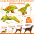 Dog Toys, 3 Pack Indestructible Tough Dog Chew Toys for Aggressive Chewers, Nylon Dog Bones Toys with Bacon Flavor Dinosaur Teething Chew Toys for...