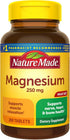 Nature Made Magnesium Oxide 250 mg, Magnesium Supplement for Muscle, Heart, Bone and Nerve Health Support, 200 Tablets, 200 Day Supply...