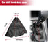 Car Shift Knob Dust Cover, Universal Leather Shifter Lever Knob Boot Protector, Dustproof Gear Shift Cover for Most Manual/Automatic Vehicles, Int...