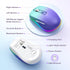 Wireless Mouse Jiggler - LED Wireless Mice with Build-in Mouse Jiggler Mover, Rechargeable Moving Mouse for Computer with Undetectable Random Move...