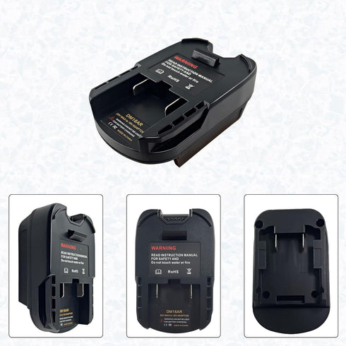 URUN Adapter Converter for Milwaukee 18V Battery to for Ridgid AEG 18v Cordless Tools, Also for Dewalt 20V Li-ion Max XR Battery Converter to Ridg...