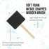 US Art Supply 3 inch Foam Sponge Wood Handle Paint Brush Set (Super Value Pack of 30 Brushes) - Lightweight, Durable and Great for Acrylics, Stain...