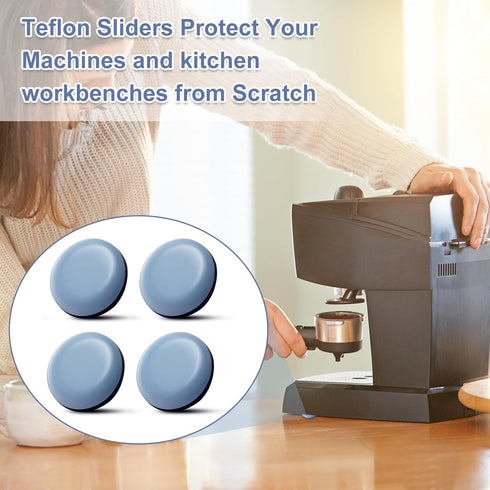 Yinpecly Kitchen Appliance Sliders, 36Pcs Self Adhesive Small Kitchen Appliance Sliders for Most Countertop Coffee Makers, Air Fryers, Pressure Co...