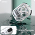Case for AirPods Pro & Pro 2 Case Cover Secure Lock Automatic Snap Switch Clip Cleaner Kit Lanyard Women Stylish Leaf Full Body Hard Shell Front L...