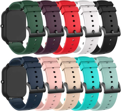 Bands Compatible with Rinsmola Replacement Wristbands Accessory Colourful Silicone Bracelet Quick Release Strap Arm Bands for Rinsmola Smartwatch,...