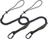 TRSMIMA Safety Tether Lanyard Tool - 2 pack Fall Protection Retractable Lanyard with Single Aluminum Screw Lock Carabiner Metal Buckle Adjustable ...