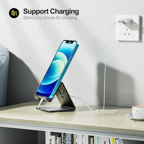 Urmust Desk Cell Phone Stand Holder Aluminum Phone Dock Cradle Compatible with Switch, for iPhone 14 13 12 11 Pro Xs Xs Max Xr X 8 7 6 6s Plus 5 5...