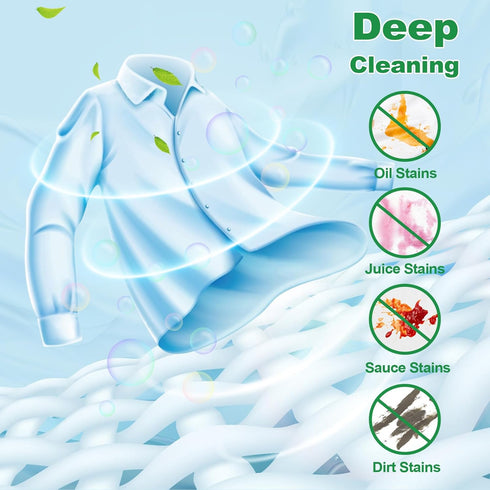 Laundry Detergent Sheets, Eco-Friendly & Hypoallergenic Laundry Detergent Strips, Natural Ingredients, Ultra-Concentrated, Travel-Ready, No Plasti...