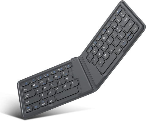 MoKo Foldable Bluetooth Keyboard, Ultra-Thin Folding Rechargeable Keyboard, Portable Wireless Keyboard for Laptop iPhone iPad, Compatible with all...