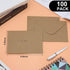 100 Pack Kraft 4x6 Envelopes, Contour Flap A4 Envelopes for Engagement Invites, Weddings Invitation, announcements, Baby shower, Perfect for RSVP ...