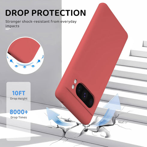 Google Pixel 8 Pro Phone Case 6.7’’(2023), Soft Slim TPU Silicone Back, Skin-Friendly & Anti-Scratch, 360°Full-Body Protection, Case Cover for Pix...