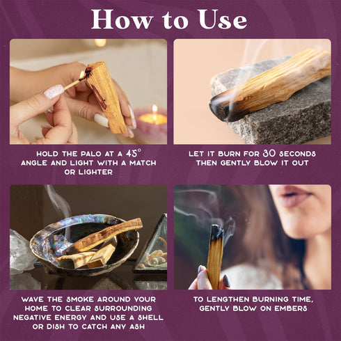 Purple Canyon Palo Santo Incense Sticks - 8 Pack | Sustainably Harvested Natural Incense for Smudging, Meditation, Cleansing, and Stress Relief...