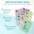 Face Masks Skincare Set of 6 Sheet Face Masks Moisturizing Masks for Face Extract for All Skin Types-Natural Home Spa Treatment Masks Collagen Fac...