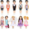 ONEST 10 Sets 5 Inch Mini Doll with Doll Clothes Party Grown Outfits Doll Accessories for Kids...