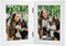 Frametory, 4x6 Double Picture Frame - Real Glass Hinged 2 Photos Collage, Desktop Picture Frame Standing Vertical (Blue, 1 Pack)...