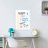 The Peel People Dry Erase Board - Notepad Paper Design, Whiteboard for School Presentations or Classroom Projects, Great for Teachers and Kids, La...