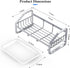 Sink Caddy, Sponge Holder for Kitchen Sink, Kitchen Bathroom Sink Organizer, 304 Stainless Steel Kitchen Countertop Organizer Soap Tray with Remov...