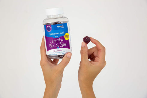 Hyalogic Hyaluronic Acid Gummies Mixed Berry Flavor HA Gummies – Gluten-Free Gummy Vitamins for Adults - HA Supplement for Joints, Skin & Eyes (30...